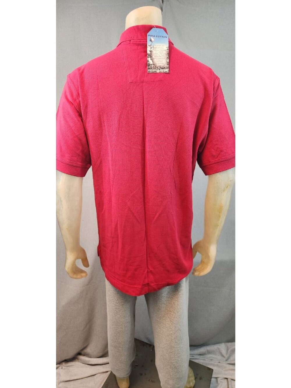 Devon & Jones MEDIUM David Brand Red Collared Short Sleeve Polo Shirt Top - Picture 5 of 7